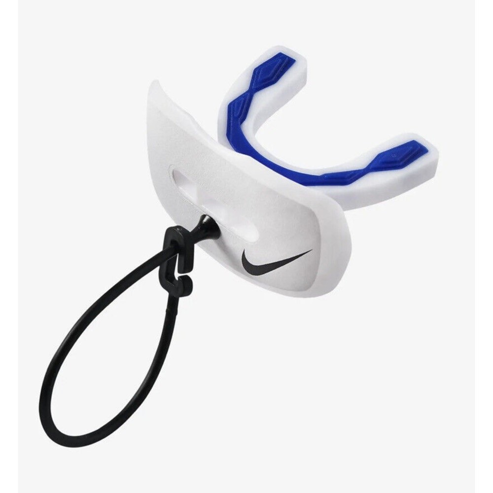Nike Hyperflow Lip Protector Mouthguard - White/Blue